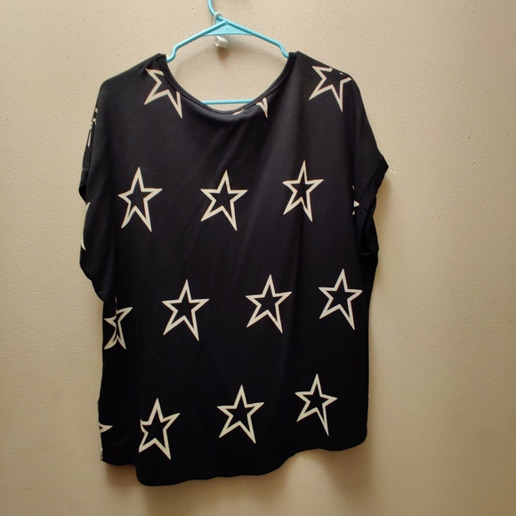 Buffalo David Bitton Black Star Print Women's Top - Picture 6 of 7